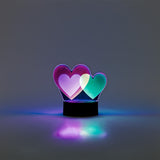 3d heart multi coloured effect lamp Gadget Flying Tiger Copenhagen 