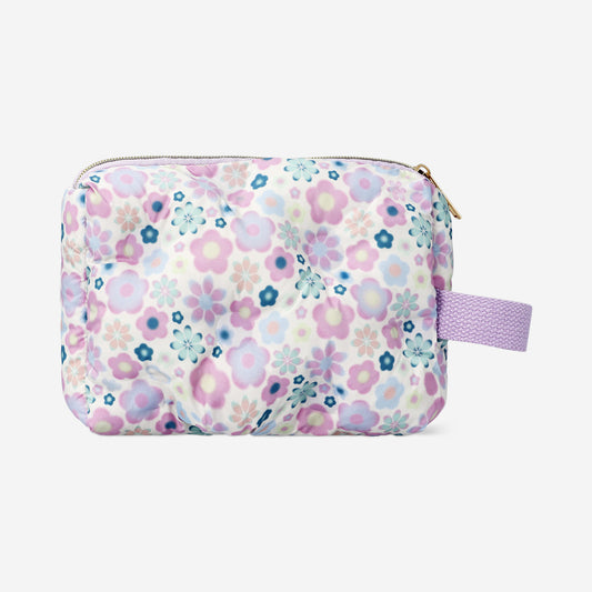 Floral cosmetic bag