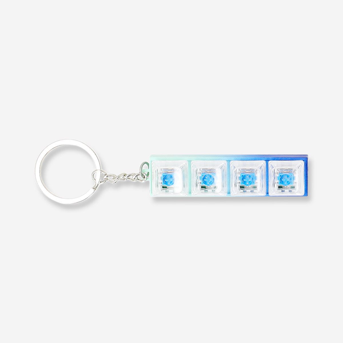 Flying Tiger Copenhagen clicking light keyring toy with a small LED light and durable keychain for fun and practicality.