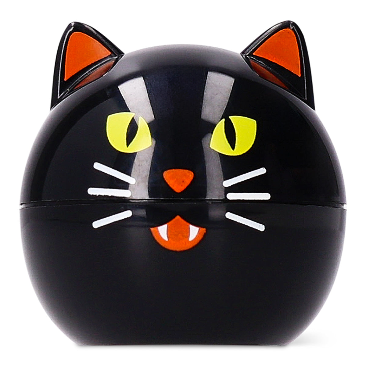 Black cat snack box from Flying Tiger Copenhagen, 6x6 cm, designed for parties, featuring a cute black cat illustration.