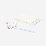 Quaderno a farfalla A6 con tasca con zip