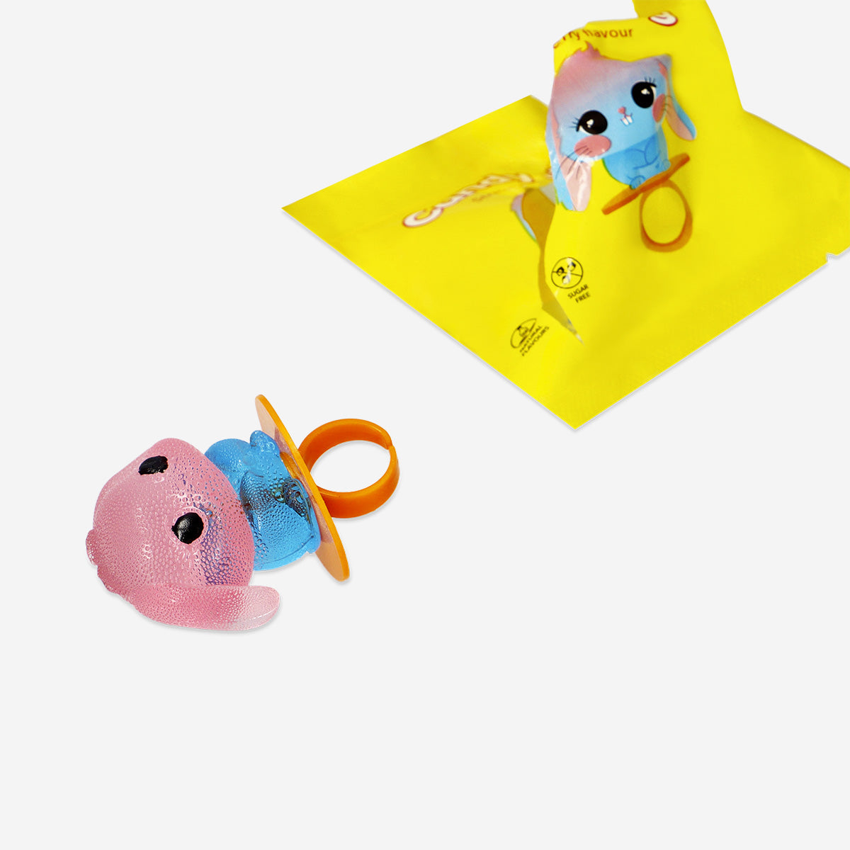 Candy bunny ring - Strawberry flavour