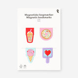 Segnalibri magnetici con icone food - 4 pz