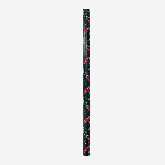 400 cm craft wrapping paper - Candy canes