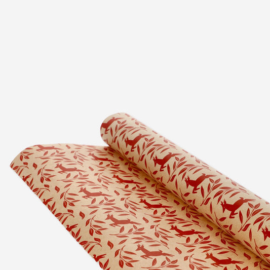 400 cm Wrapping paper - Wreath and deer