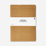 Three Flying Tiger Copenhagen A5 lined exercise books with colorful covers, ideal for note-taking and office use.