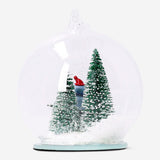 Flying Tiger Copenhagen Christmas scenery bauble with festive holiday design for home decor, featuring colorful holiday imagery.