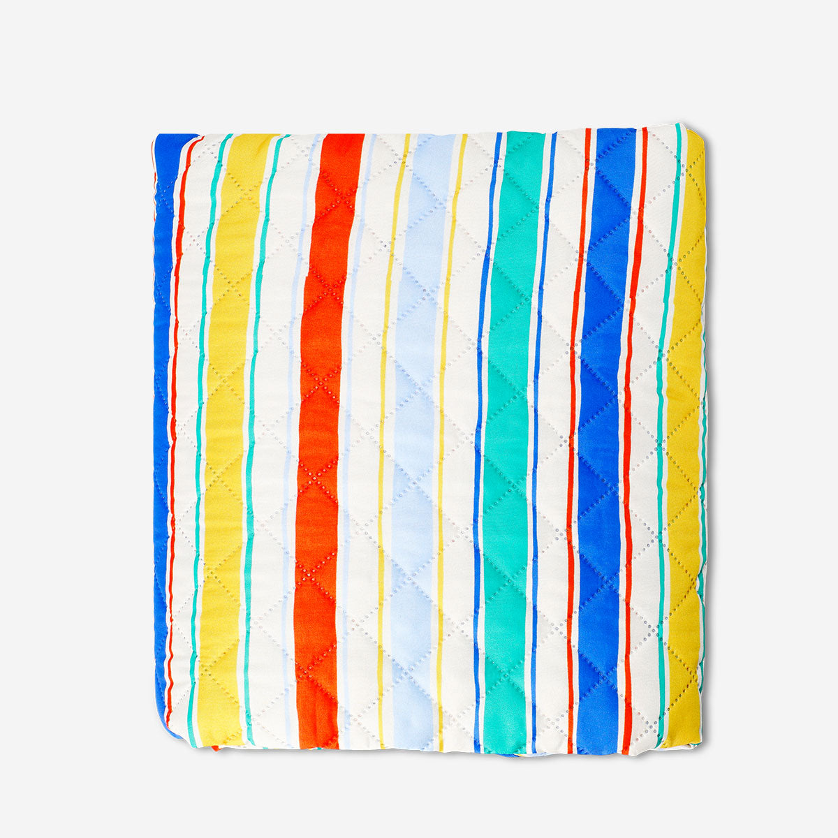 Quilted picnic blanket with stripes - 170x130 cm