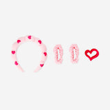 Flying Tiger Copenhagen hairband with face wash accessories, personal care product featuring adjustable band and cleansing tools.