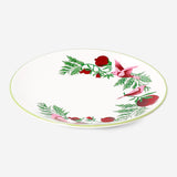 Round 20 cm ceramic plate with festive Christmas print from Flying Tiger Copenhagen, suitable for holiday dining.