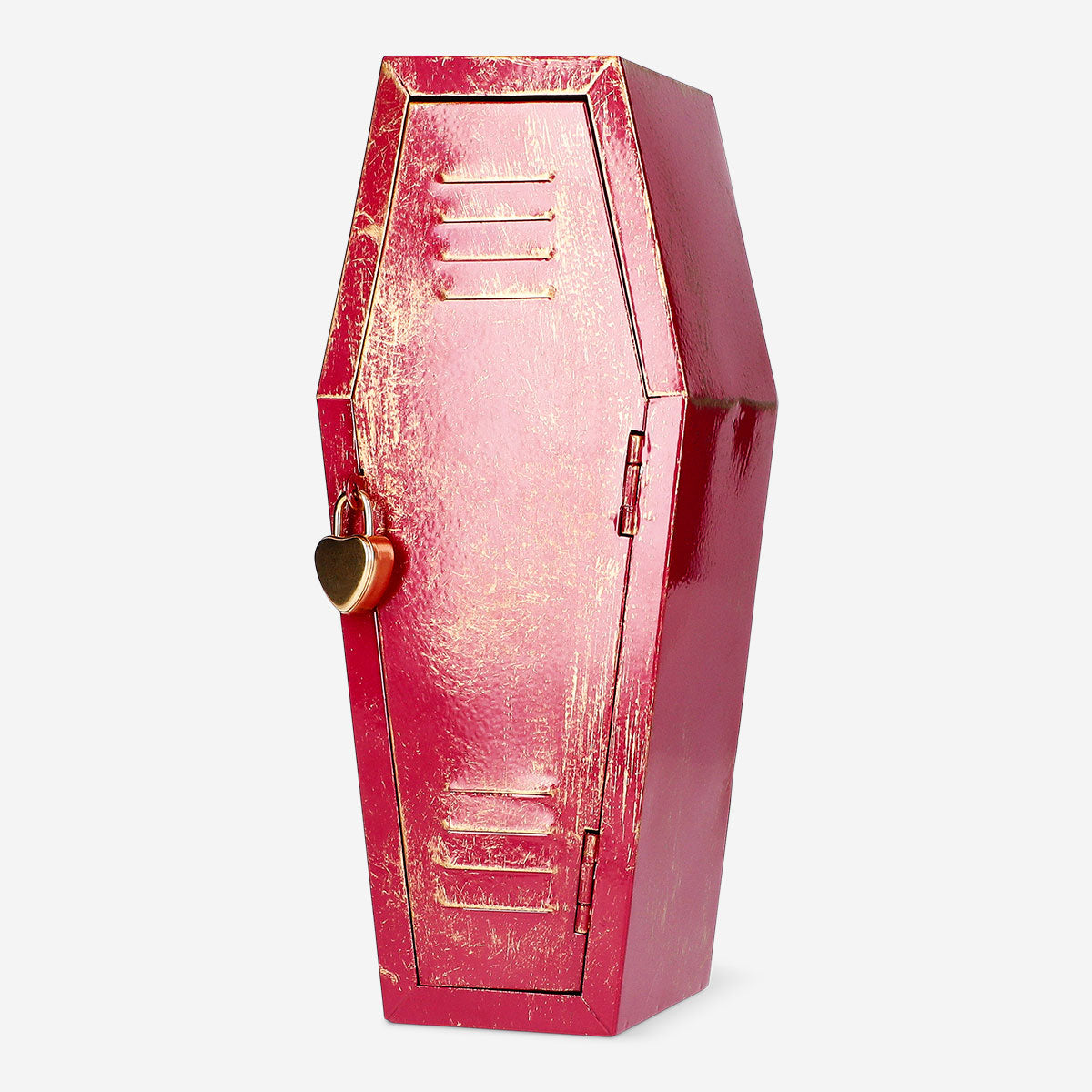 Flying Tiger Copenhagen coffin locker gadget with magnetic closure, featuring a sleek black design and compact storage space.