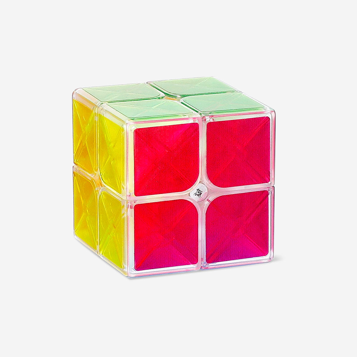 Transparent IQ cube game by Flying Tiger Copenhagen, featuring a clear, geometric puzzle with multiple interconnected sections.