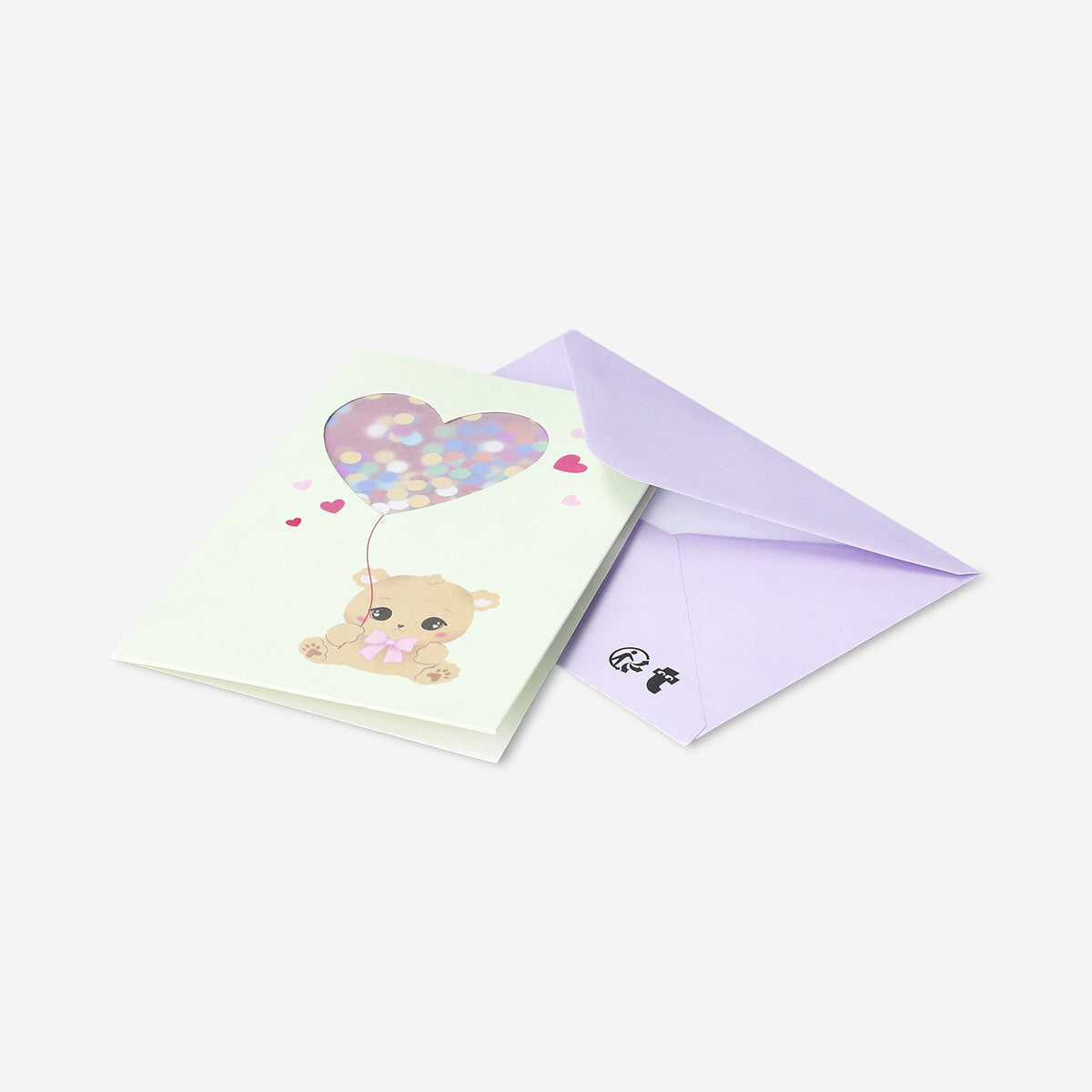 Greetings card with teddy bear