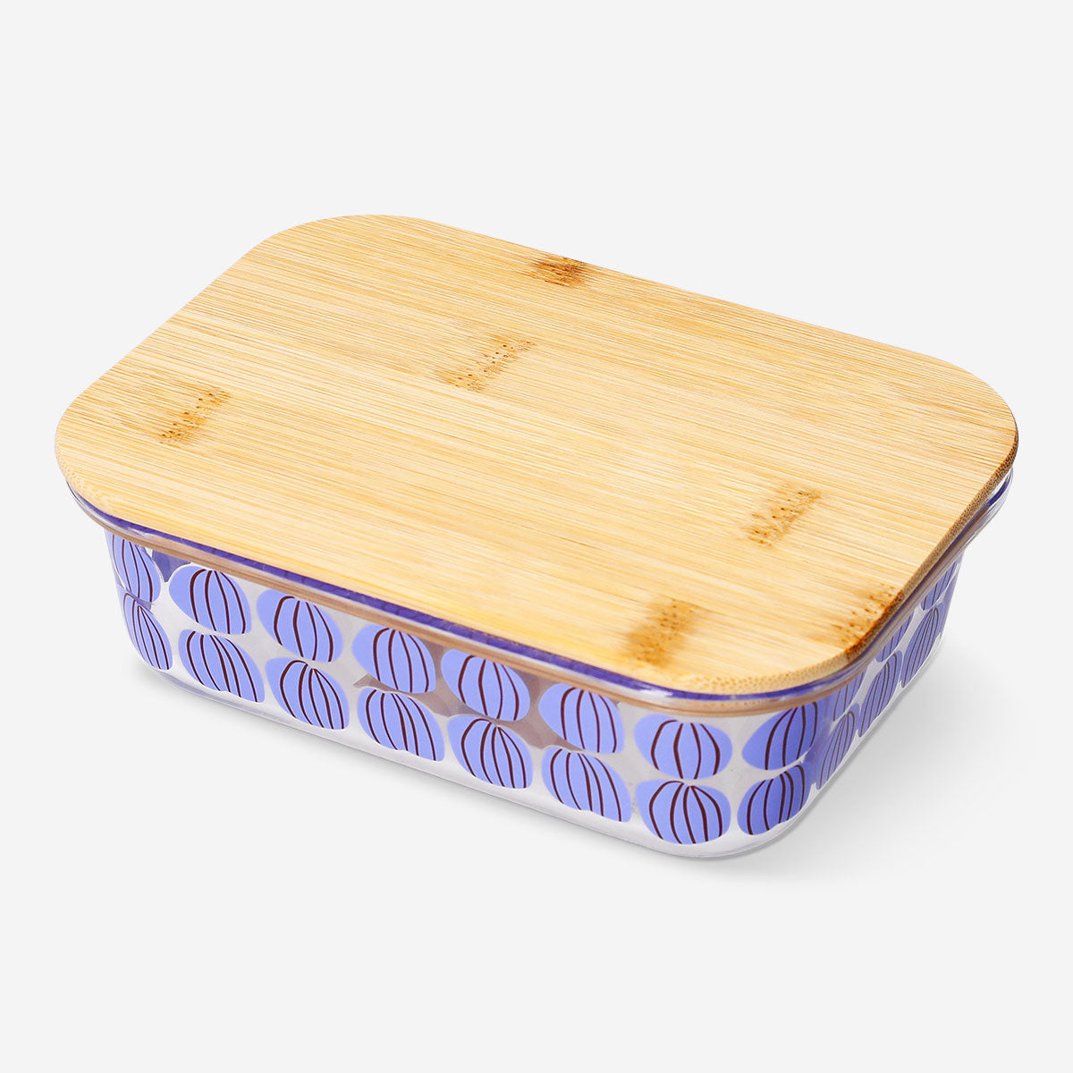 Glass food container with pumpkin design, 17 cm, from Flying Tiger Copenhagen, ideal for kitchen storage.