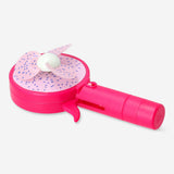Flying Tiger Copenhagen mist spray fan with dragon fruit design, portable gadget perfect for cooling on hot days