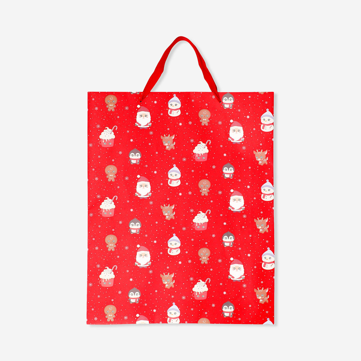 Office gift bag with Christmas characters, 40x50 cm, from Flying Tiger Copenhagen featuring festive holiday designs.