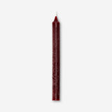 Burgundy 24cm dinner candle from Flying Tiger Copenhagen, elegant home decor candle with a smooth finish and tapered shape.
