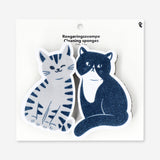Cat cleaning sponges with hard texture - 2 pcs