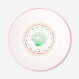 Ceramic bowl with dots and seashell - 15 cm