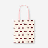 Tote bag - Pink and red cherries