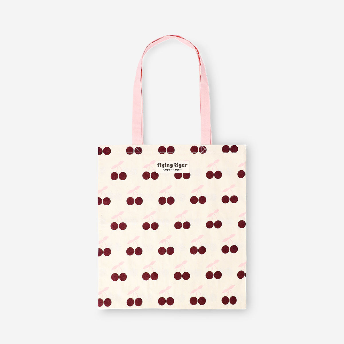 Tote bag - Pink and red cherries