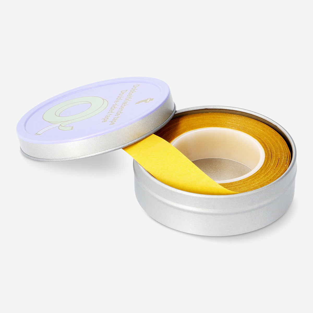 Flying Tiger Copenhagen double-sided clear hobby tape, 10 meters long, ideal for crafting and mounting projects.