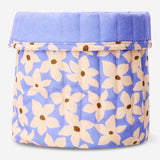 Textile storage basket with floral print from Flying Tiger Copenhagen, 25 cm, ideal for organizing home essentials.