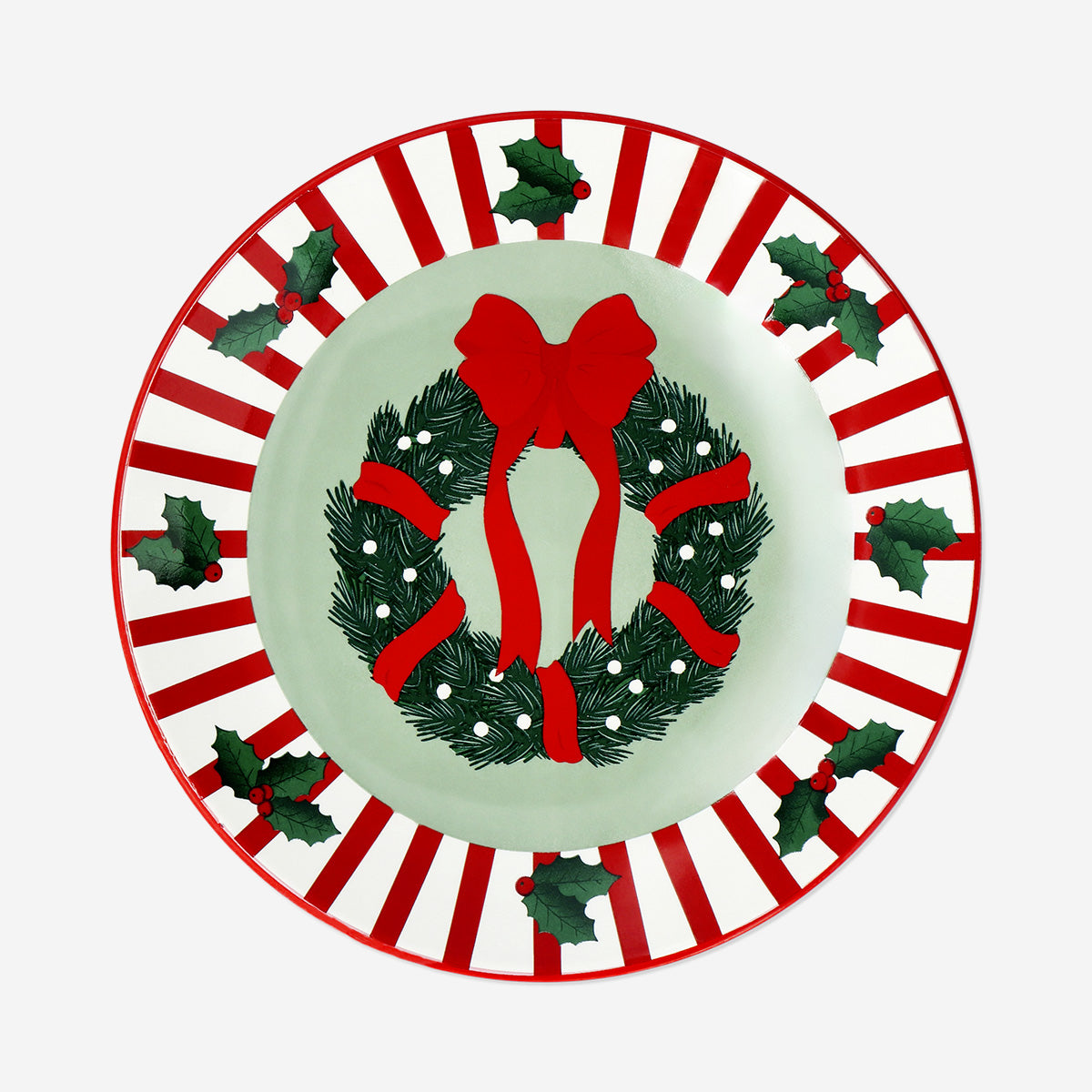 Small plate with Christmas print - 16 cm