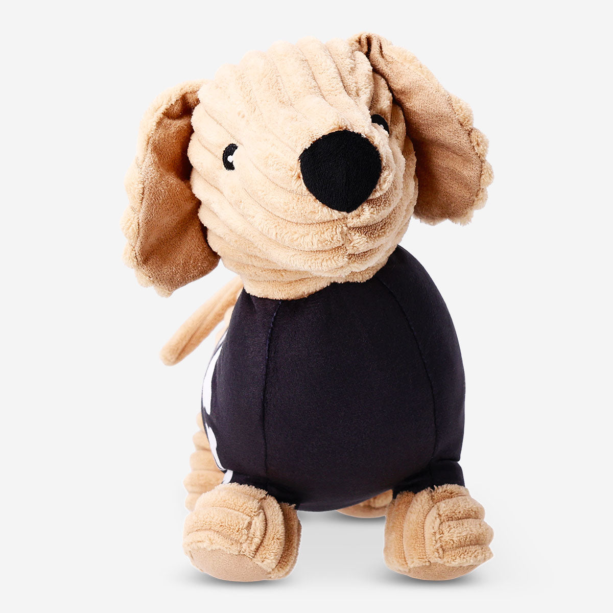 Flying Tiger Copenhagen plush skeleton sausage dog toy with soft fabric and detailed skeletal design, perfect for cuddling.