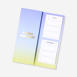 Office sticky memo book by Flying Tiger Copenhagen with colorful pages for note-taking and organization