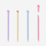 Erasable gel ink pens - Candy monster toppers - 4 pcs
