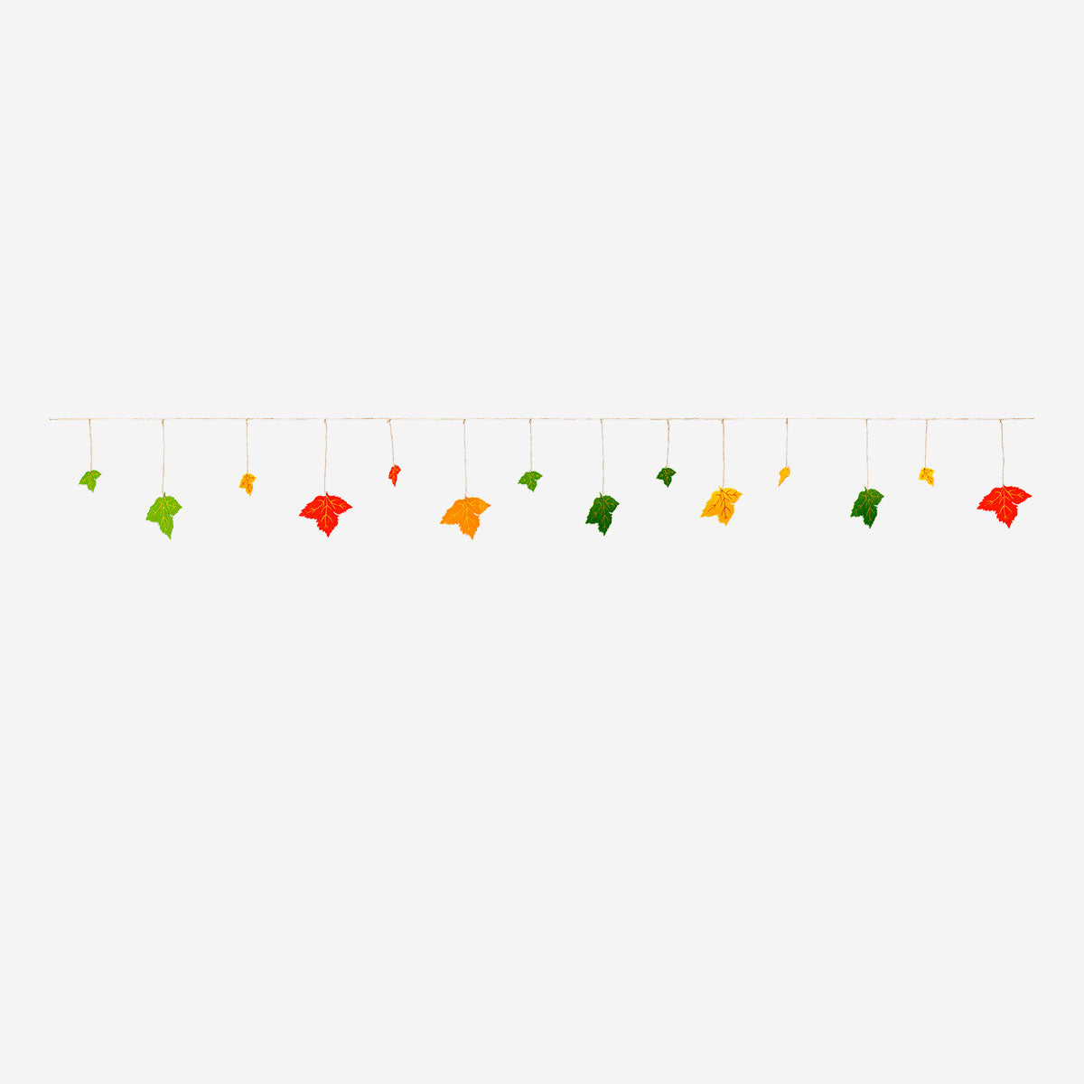 Felt autumn leaf garland from Flying Tiger Copenhagen, 300 cm long, perfect for seasonal party decorations.