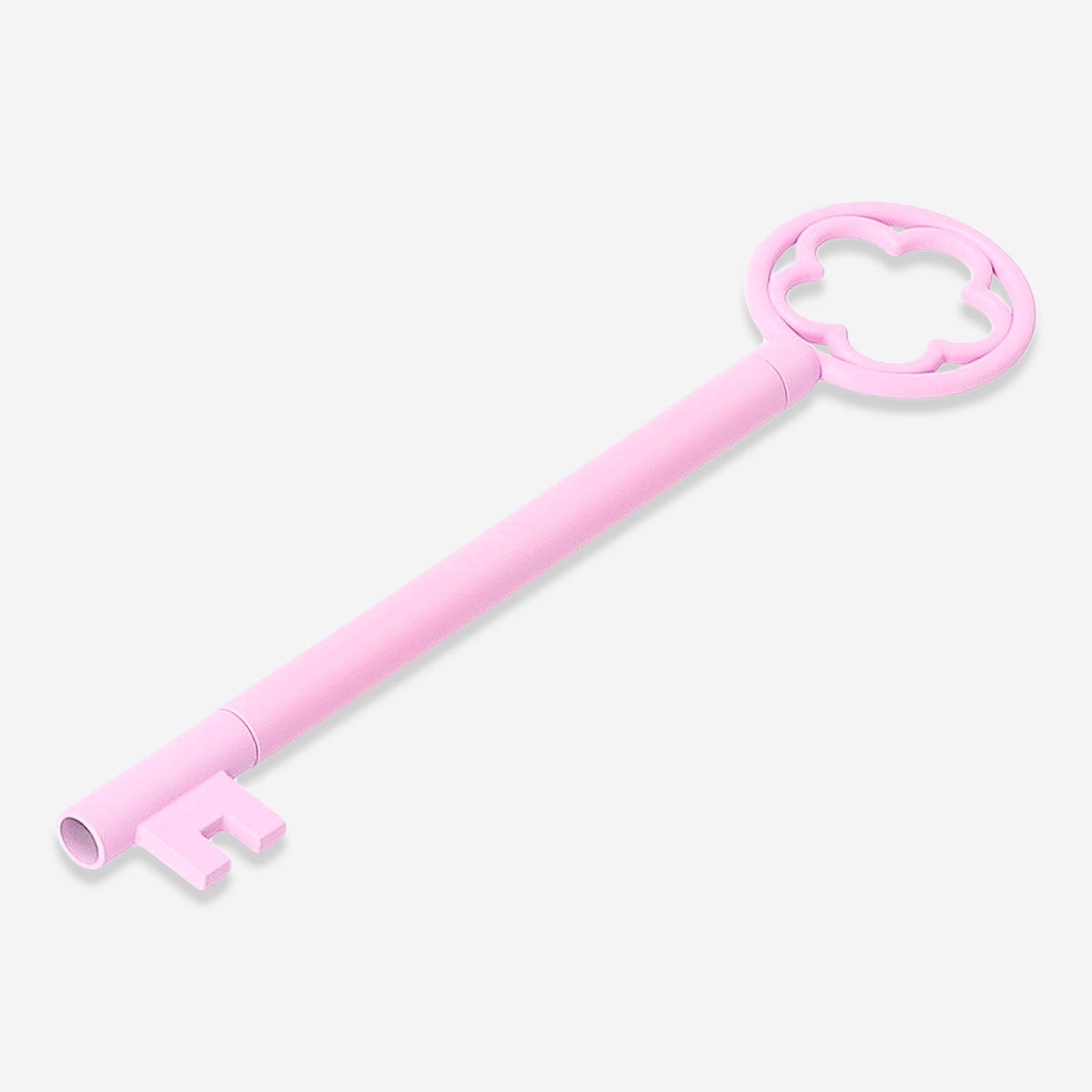 Pink key-shaped ballpoint pen from Flying Tiger Copenhagen, designed for office use, with a colorful and playful key shape.