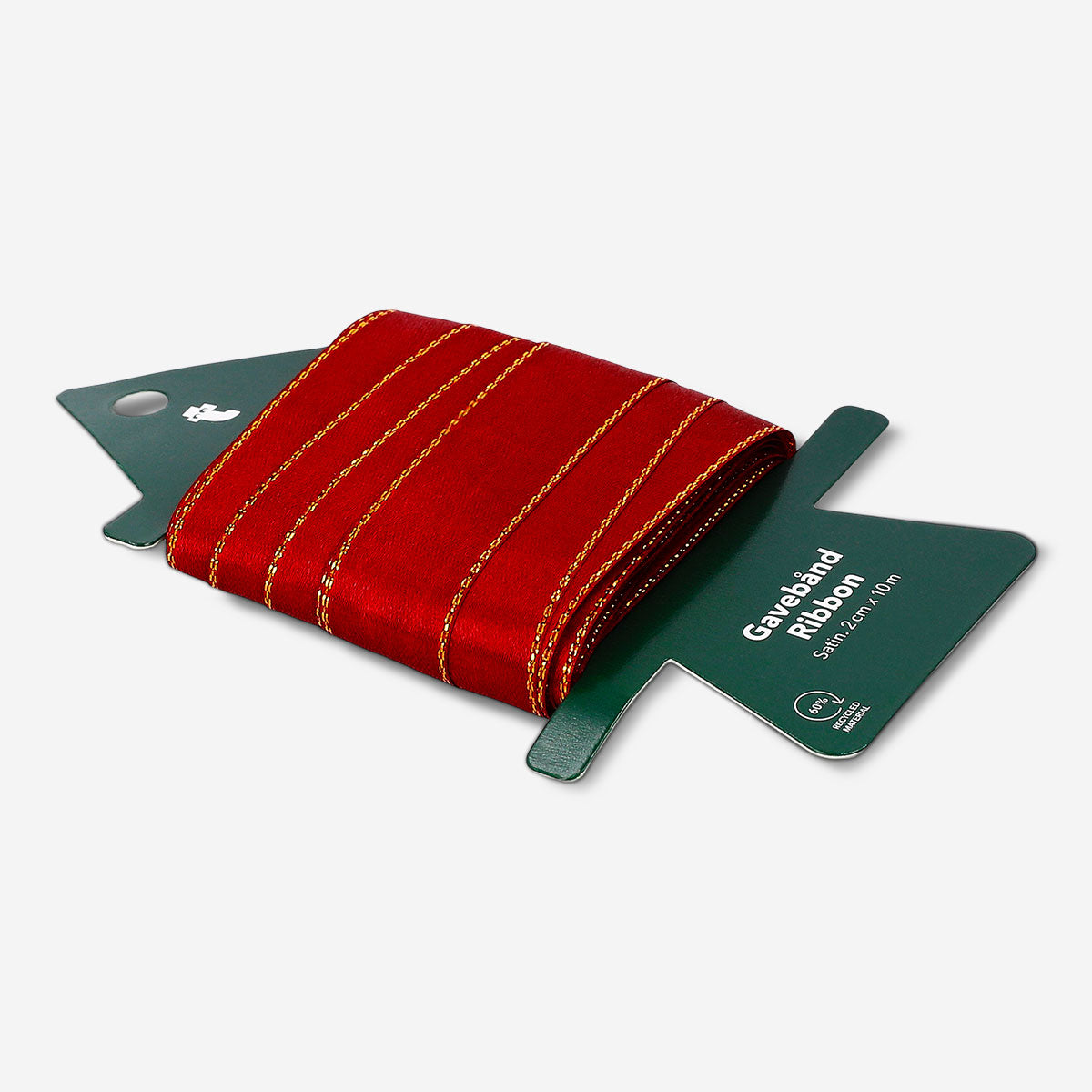 Bordeaux satin ribbon, 10 meters long, suitable for office crafts and decorations, by Flying Tiger Copenhagen.