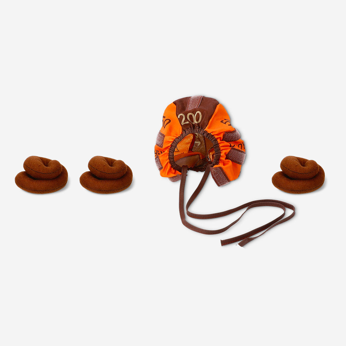 Flying Tiger Copenhagen Pinhead Poo gadget, a playful novelty item with colorful plastic components and a fun, humorous design.
