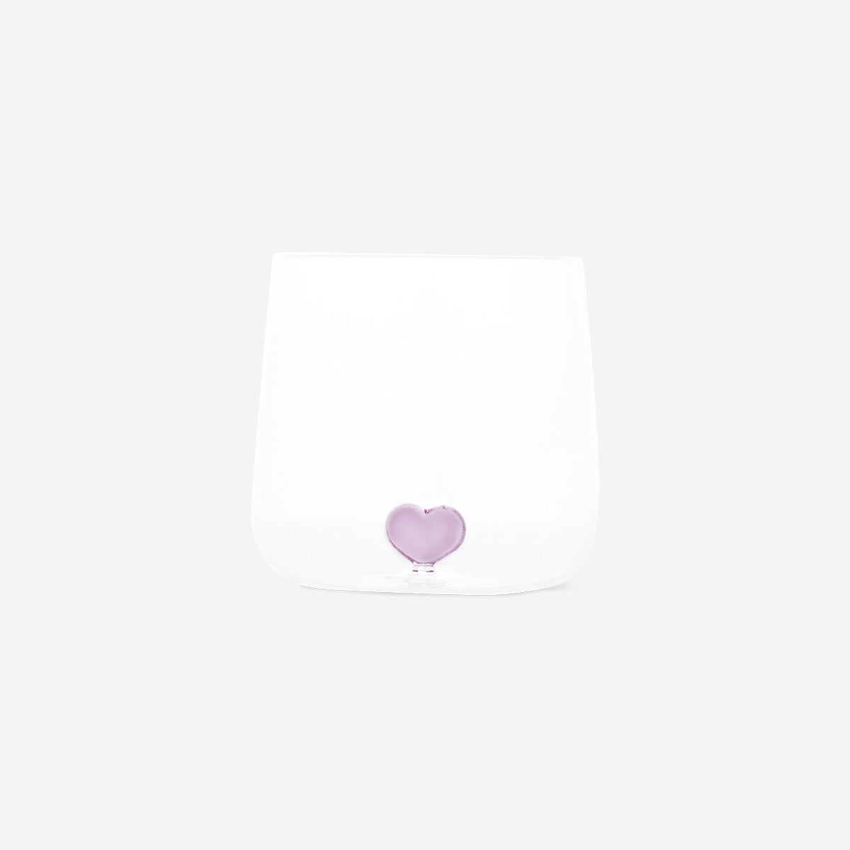 Dricksglas med präglat hjärta - 480 ml