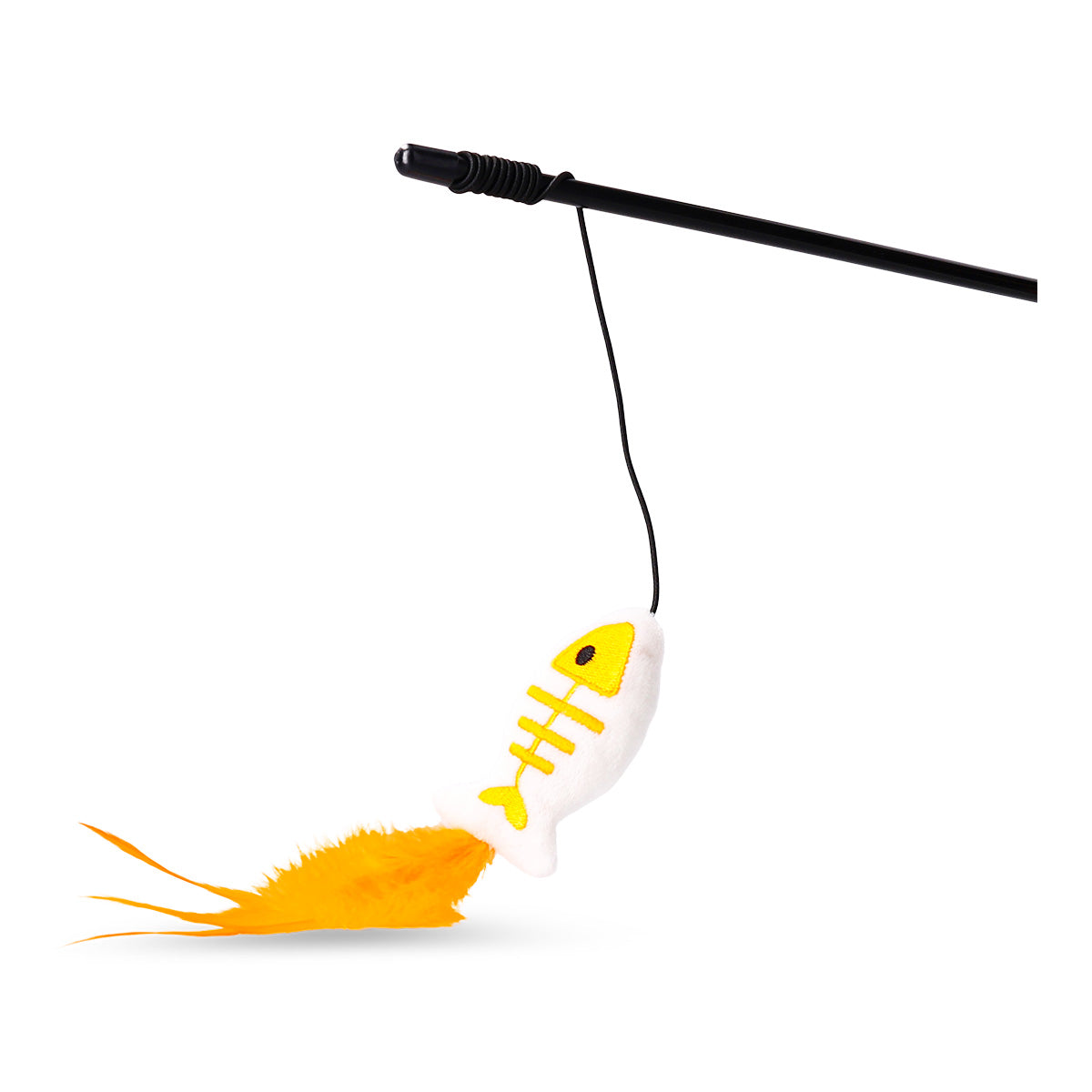 Flying Tiger Copenhagen fish skeleton pet toy, colorful leisure toy designed for cats to chew and play with.