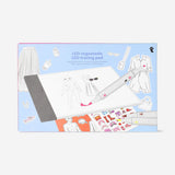 Flying Tiger Copenhagen LED tracking pad for sketching, a portable hobby drawing device with illuminated surface for precise sketching.