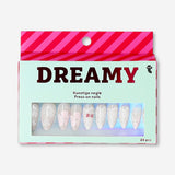 Flying Tiger Copenhagen 3D bows press-on nails for personal care, featuring decorative bow designs on natural-looking nail tips.