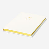 A5 white Fabric Cover Notebook from Flying Tiger Copenhagen with lined pages for office or note-taking use