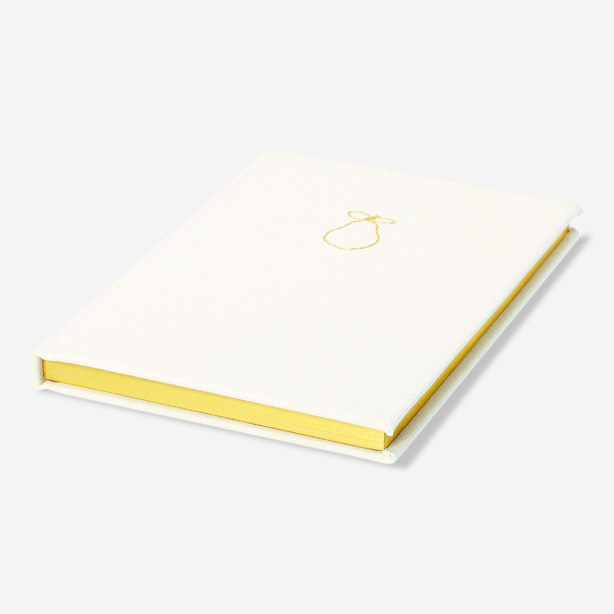 A5 white Fabric Cover Notebook from Flying Tiger Copenhagen with lined pages for office or note-taking use