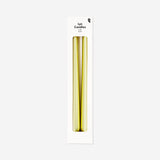 Pair of gold dinner candles from Flying Tiger Copenhagen, elegant home decor candles for dining or special occasions.
