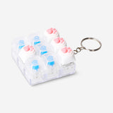 Flying Tiger Copenhagen transparent clicking toy keyring with a fun gadget design and easy-to-use clicking mechanism.