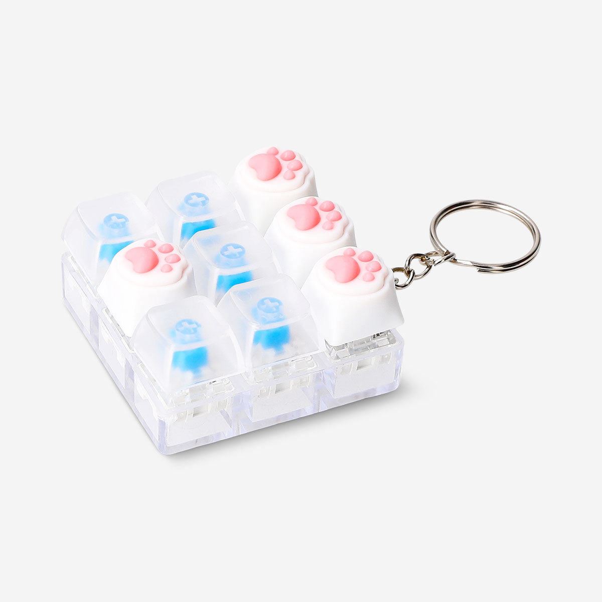 Flying Tiger Copenhagen transparent clicking toy keyring with a fun gadget design and easy-to-use clicking mechanism.