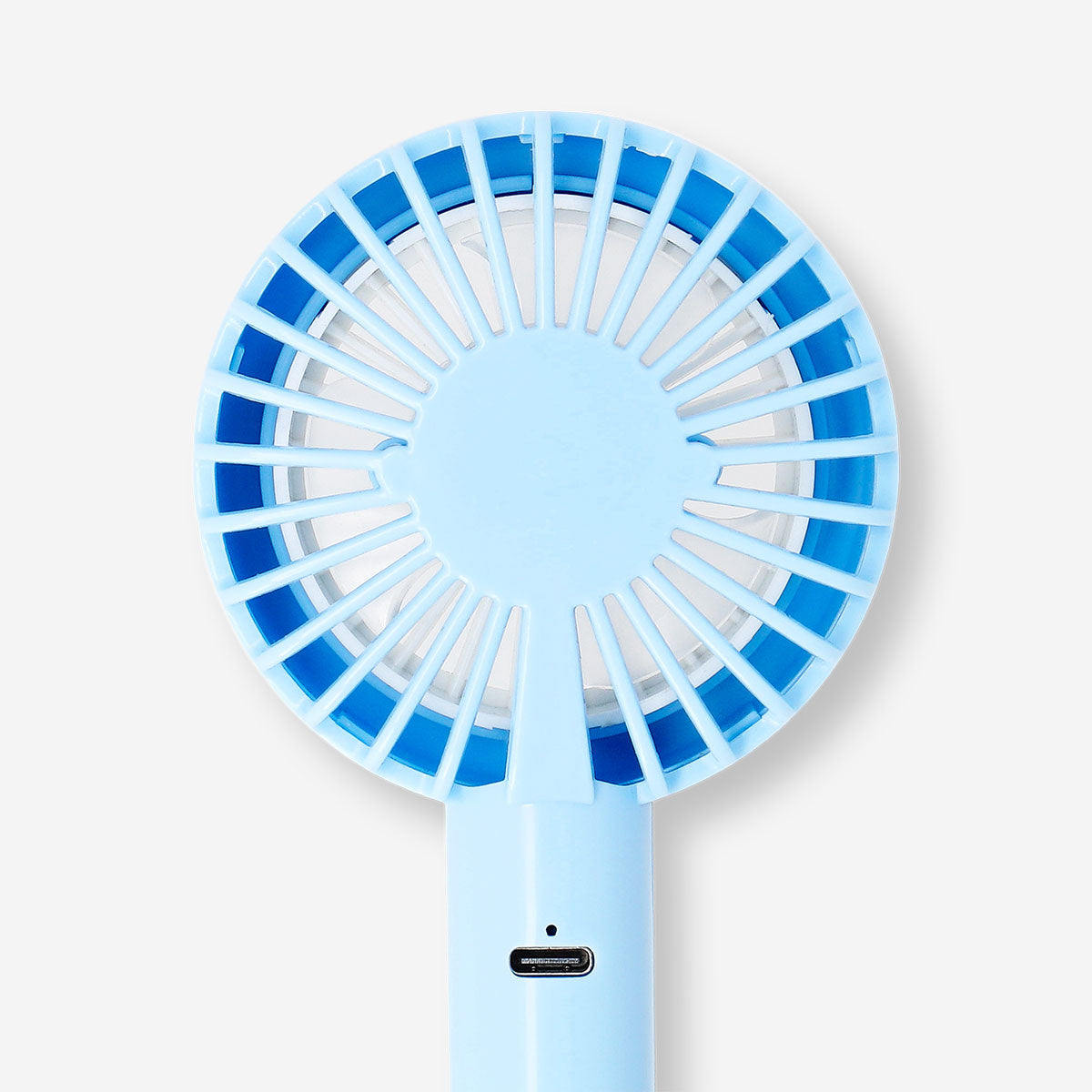 Flying Tiger Copenhagen handheld gadget fan with colorful lollipop design, compact and portable for personal cooling.
