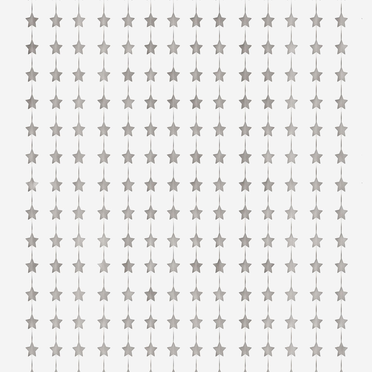 Flying Tiger Copenhagen silver star party curtain, 100x200 cm, hanging decoration