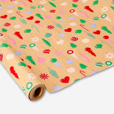 Flying Tiger Copenhagen craft wrapping paper with ornament design, 1000 cm roll for gift wrapping and craft projects.