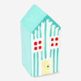 Decorative yellow house ornament from Flying Tiger Copenhagen, 13 cm tall, ideal for home decor and interior accents.