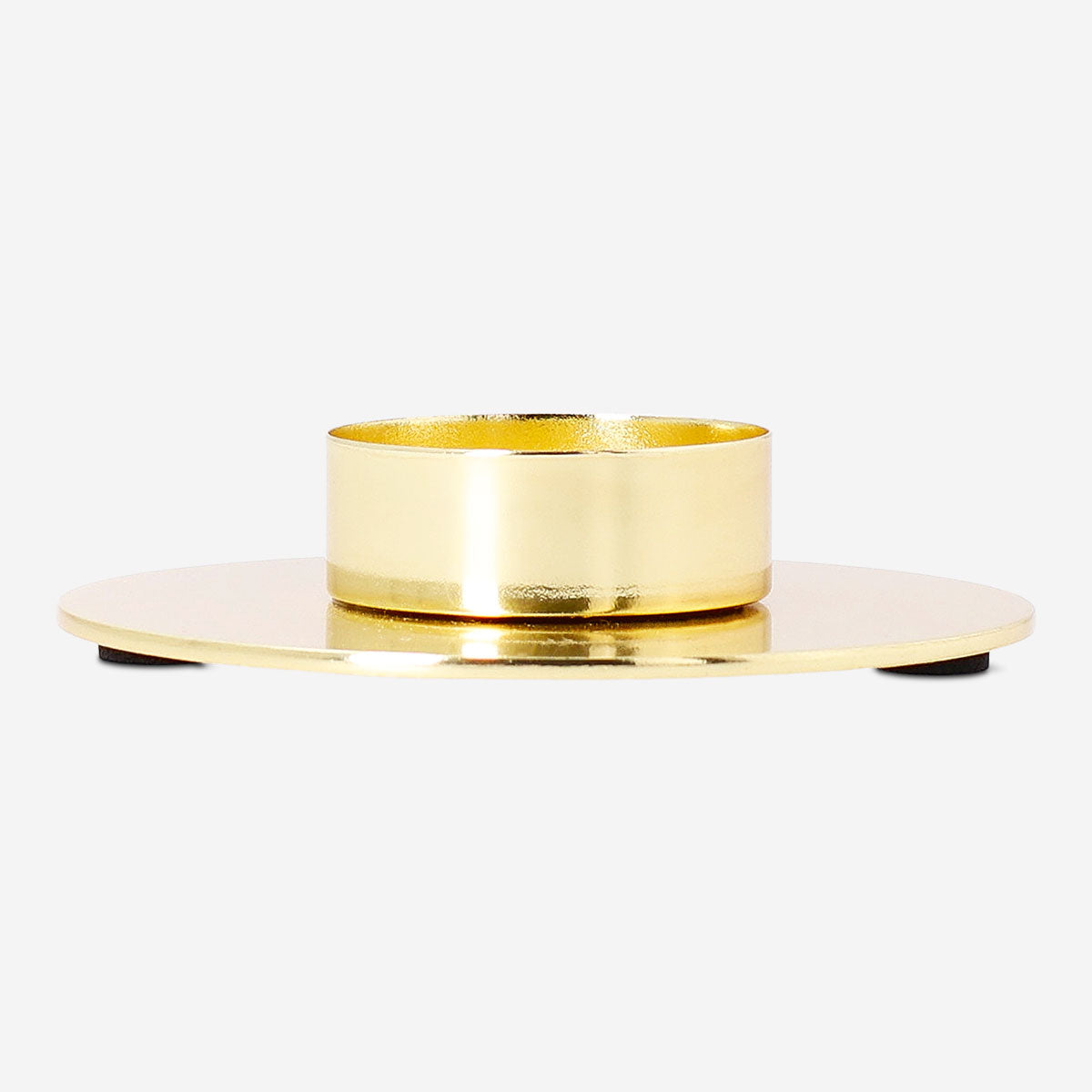 Flying Tiger Copenhagen gold tealight holder, 9 cm