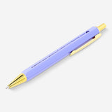 Flying Tiger Copenhagen hexagon-shaped ballpoint pen for office use, featuring a sleek design and a metallic finish.